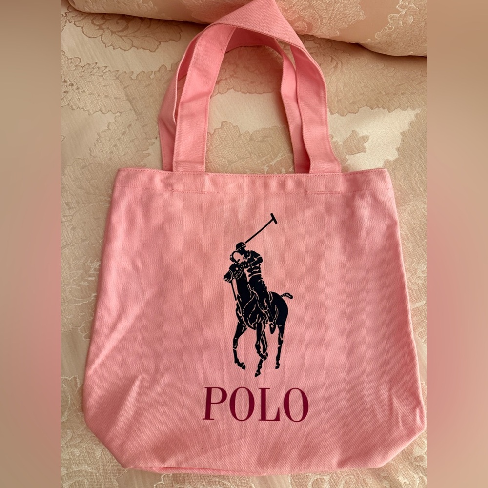 Polo by Ralph Lauren Pink Canvas Tote